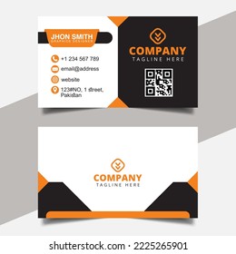 Vector abstract creative business card Template