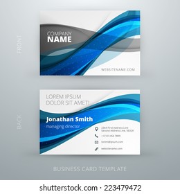 Vector abstract creative business card template. Eps10