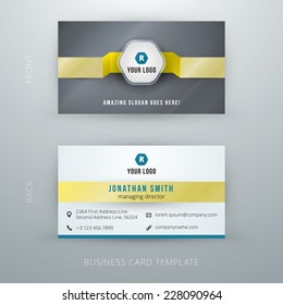 Vector abstract creative business card template background