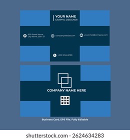 Vector abstract creative business card