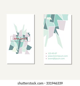 Vector abstract creative business card