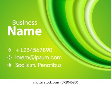 Vector abstract creative business card. Modern, simple & luxury standard business card design with sharp corners. Abstract business background - vector