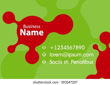 Vector abstract creative business card. Modern, simple & luxury standard business card design with sharp corners. Abstract business background - vector