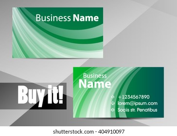 Vector abstract creative business card. Modern, simple & luxury standard business card design with sharp corners. Abstract business background - vector