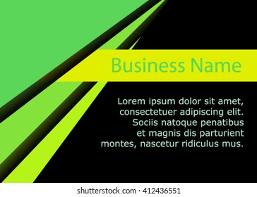 Vector abstract creative business card. Modern, simple & luxury standard business card design with sharp corners. Abstract business background - vector