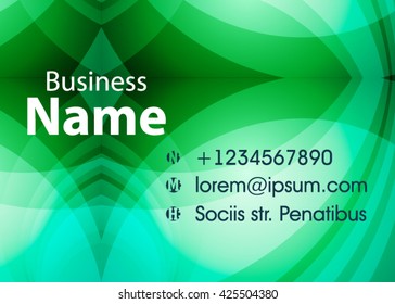 Vector abstract creative business card. Modern, simple & luxury standard business card design with sharp corners. Abstract business background - vector