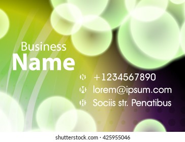 Vector abstract creative business card. Modern, simple & luxury standard business card design with sharp corners. Abstract business background - vector