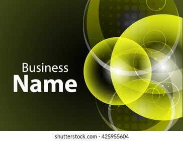 Vector abstract creative business card. Modern, simple & luxury standard business card design with sharp corners. Abstract business background - vector