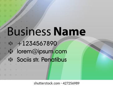 Vector abstract creative business card. Modern, simple & luxury standard business card design with sharp corners. Abstract business background - vector