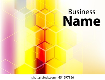 Vector abstract creative business card. Modern, simple & luxury standard business card design with sharp corners. Abstract business background - vector