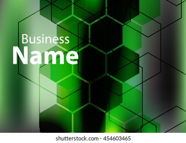 Vector abstract creative business card. Modern, simple & luxury standard business card design with sharp corners. Abstract business background - vector