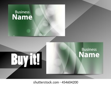 Vector abstract creative business card. Modern, simple & luxury standard business card design with sharp corners. Abstract business background - vector