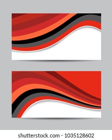 Vector abstract creative business cards
