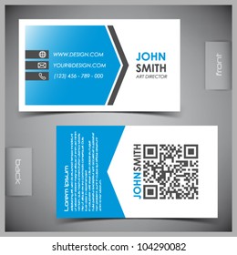 Vector abstract creative business cards (set template)