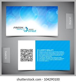 Vector abstract creative business cards (set template)