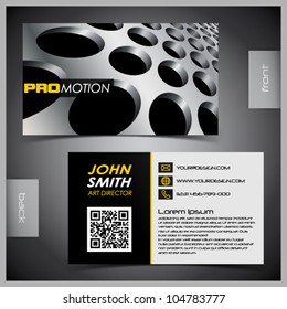Vector abstract creative business cards (set template)