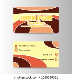 Vector abstract creative business cards (set template)