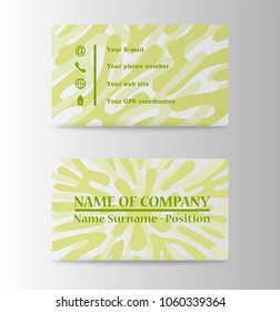 Vector abstract creative business cards (set template)
