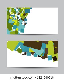Vector abstract creative business cards