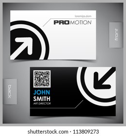 Vector abstract creative business cards (set template)