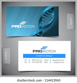 Vector abstract creative business cards (set template)