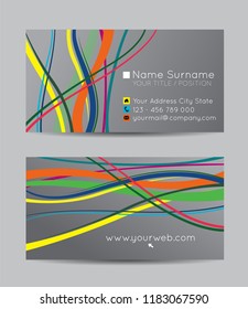 Vector abstract creative business cards