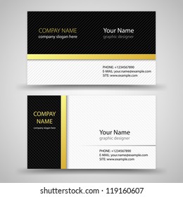 Vector abstract creative business cards (set template)