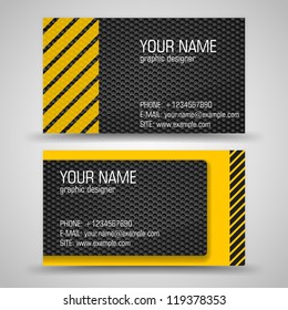 Vector abstract creative business cards (set template)