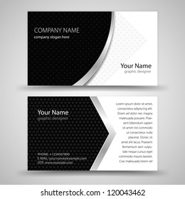 Vector abstract creative business cards (set template)