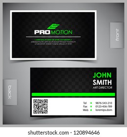 Vector abstract creative business cards (set template)