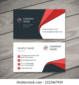 Vector abstract creative business cards (set template) 