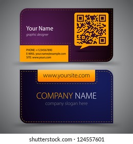 Vector abstract creative business cards (set template)