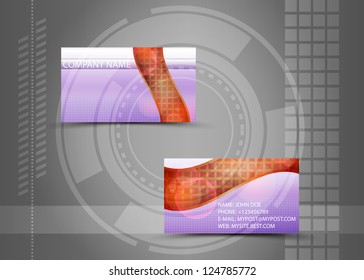 Vector abstract creative business cards (set template)