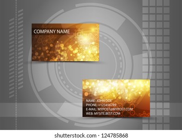 Vector abstract creative business cards (set template)