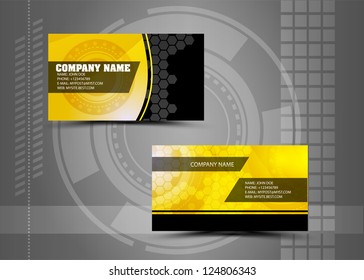 Vector abstract creative business cards (set template)