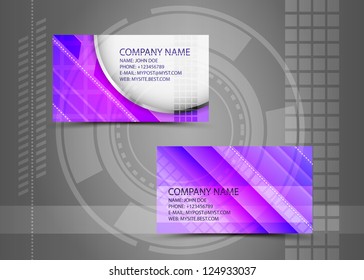 Vector abstract creative business cards (set template)