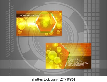 Vector abstract creative business cards (set template)