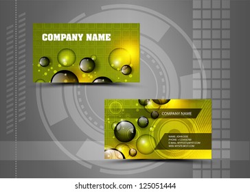 Vector abstract creative business cards (set template)