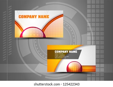 Vector abstract creative business cards (set template)