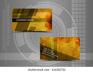 Vector abstract creative business cards (set template)