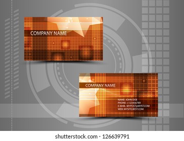 Vector abstract creative business cards (set template)