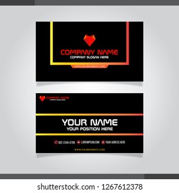 Vector abstract creative business cards (set template)