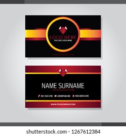 Vector abstract creative business cards (set template)