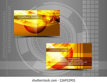 Vector abstract creative business cards (set template)