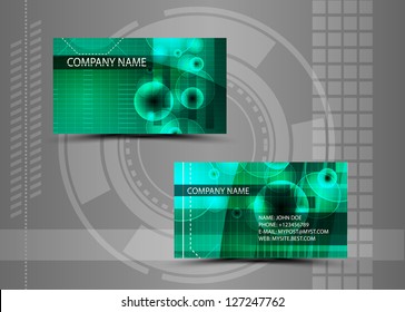 Vector abstract creative business cards (set template)