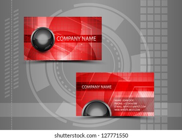 Vector abstract creative business cards (set template)