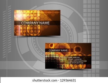 Vector abstract creative business cards (set template)