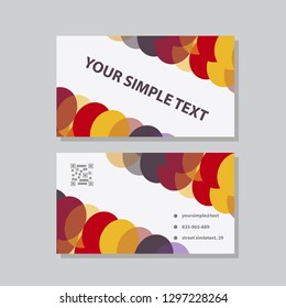 Vector abstract creative business cards