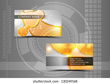 Vector abstract creative business cards (set template)