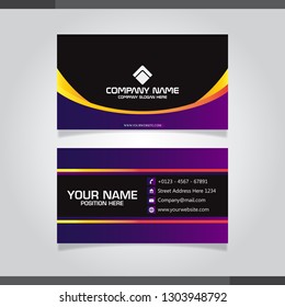 Vector abstract creative business cards (set template)